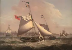 Robert Salmon, Mail Packet from Liverpool to Glasgow, 1805, Oil on canvas