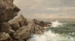 William Trost Richards, Conanicut, Oil on wood panel