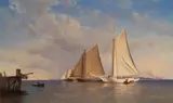 Francis A. Silva, New York Coast, Oil on canvas