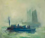 Tod Lindenmuth, Seiners, Oil on masonite