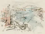 John Marin, Cityscape with River