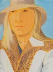 Alex Katz, Woman in Hat, 2003, Gouache on masonite