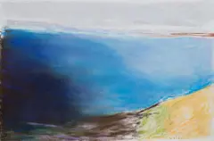 Quiet Corner by Wolf Kahn, Maine, Pastel on paper, sold Oct 2024