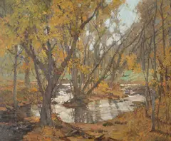 Frederick John Mulhaupt, Silver Mirror, Oil on canvas