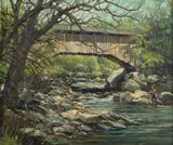 Eric Sloane, Spring in Cambridge, Vermont, Oil on board
