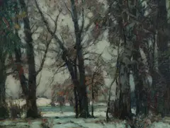 John F. Carlson, Guardians of the Stream, Oil on canvas