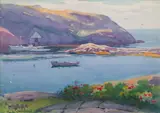 Sears Gallagher, Monhegan, Watercolor on paper
