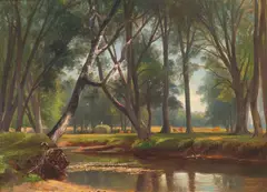 Benjamin Champney, Artists' Brook, New Hampshire, Oil on canvas