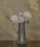 Hermann Dudley Murphy, Pewter and Peonies, Oil on canvas