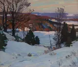 Aldro Thompson Hibbard, Late Glow, ca.1920s, Oil on canvas on board