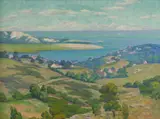 Nan Sheets, View of Gloucester, Oil on canvas