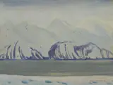 Rockwell Kent, Alaska, 1919, Oil on wood panel