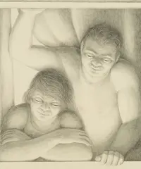 George Tooker, The Window, 1994, Lithograph