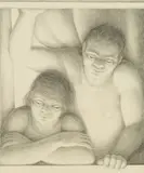 George Tooker, The Window, 1994, Lithograph