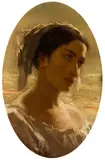 William Morris Hunt, Portrait of a Woman, Oil on panel