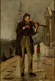 Federico Zandomeneghi, Violinist, 1917, Oil on canvas