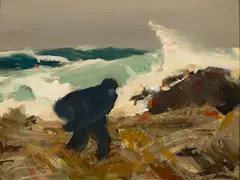 Jay Hall Connaway, The Wanderer, Oil on masonite