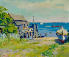 Harry Shokler, Provincetown Waterfront, 1926, Oil on canvas