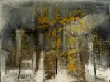 William Thon, Early Snow, Oil on panel