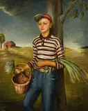 Channing Hare, Country Boy, 1941, Oil on canvas