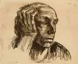 Käthe Kollwitz, Self Portrait, Etching