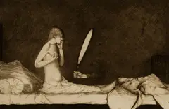 Joseph Uhl, Erwachen (Awakening), Etching with aquatint