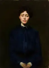 Frederick Andrew Bosley, Portrait of Helen Storrow, Oil on canvas