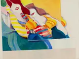Frederick Lynch, Two Women, 1976, Watercolor on paper