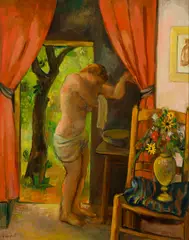 Bernard Karfiol, An Open Door, Oil on canvas