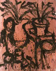 Lester Johnson, Still Life in Milford #4, 1965, Oil on canvas