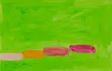 John Hoyland, Vibrant Green and Pink