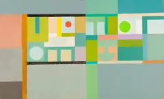 Panos Ghikas, Abstraction, Oil on canvas