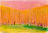 Wolf Kahn, Exuberance, Pastel on paper