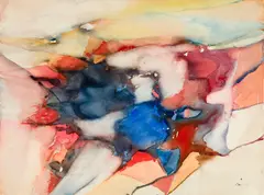 Michael Loew, Abstraction, 1973, Watercolor on paper