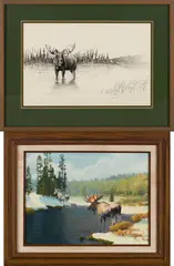 John Felsing, Two Works, Pen and ink on paper