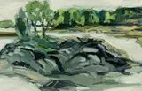 Arthur DiMambro, Off Fox Point #7, Acrylic on panel