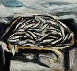 Arthur DiMambro, Great Bay Smelts, 2003, Acrylic on panel