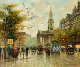 Antoine Blanchard, Steeple, Oil on canvas