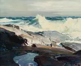 Frederick Judd Waugh, Crashing Wave, Oil on canvas