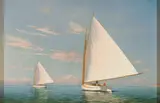 Michael Keane, Two Sailboats, Giclée print on canvas