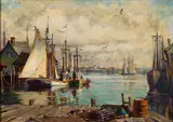 Thomas Hilton Garside, Maine Coast, Oil on canvas