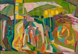 Pleasant Ray McIntosh, Sawmill, Oil on canvas