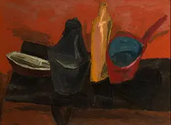 Herbert Katzman, Pots, Oil on canvas