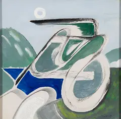 Howard Rackliffe, Arabesque, Gouache on paperboard