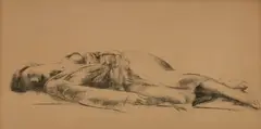 Leon Kroll, Reclining Woman, 1950, Lithograph
