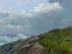 Frank Hamilton, Behold the Sea!, Oil on panel