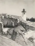 Stow Wengenroth, Maine Lighthouse, Prospect Harbor, Lithograph