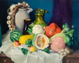 Carl Nordell, October Still Life, Oil on canvas