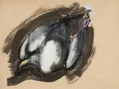 Murray Hantman, Seagull, Gouache on paper