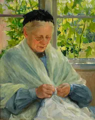 Fanny Brate, Portrayal of Her Mother, Oil on canvas